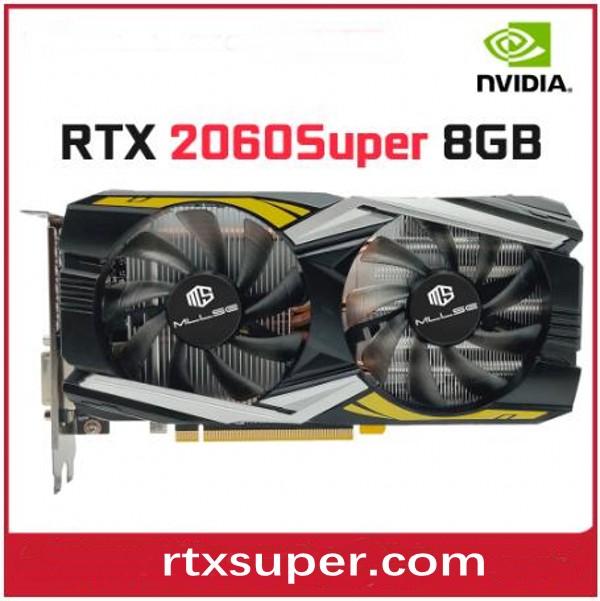 Новая видеокарта RTX 2060 Super 8GB GDDR6 256Bit 8Pin PCI Express 3.0x16 rtx2060 Super 8GB Placa de vídeo